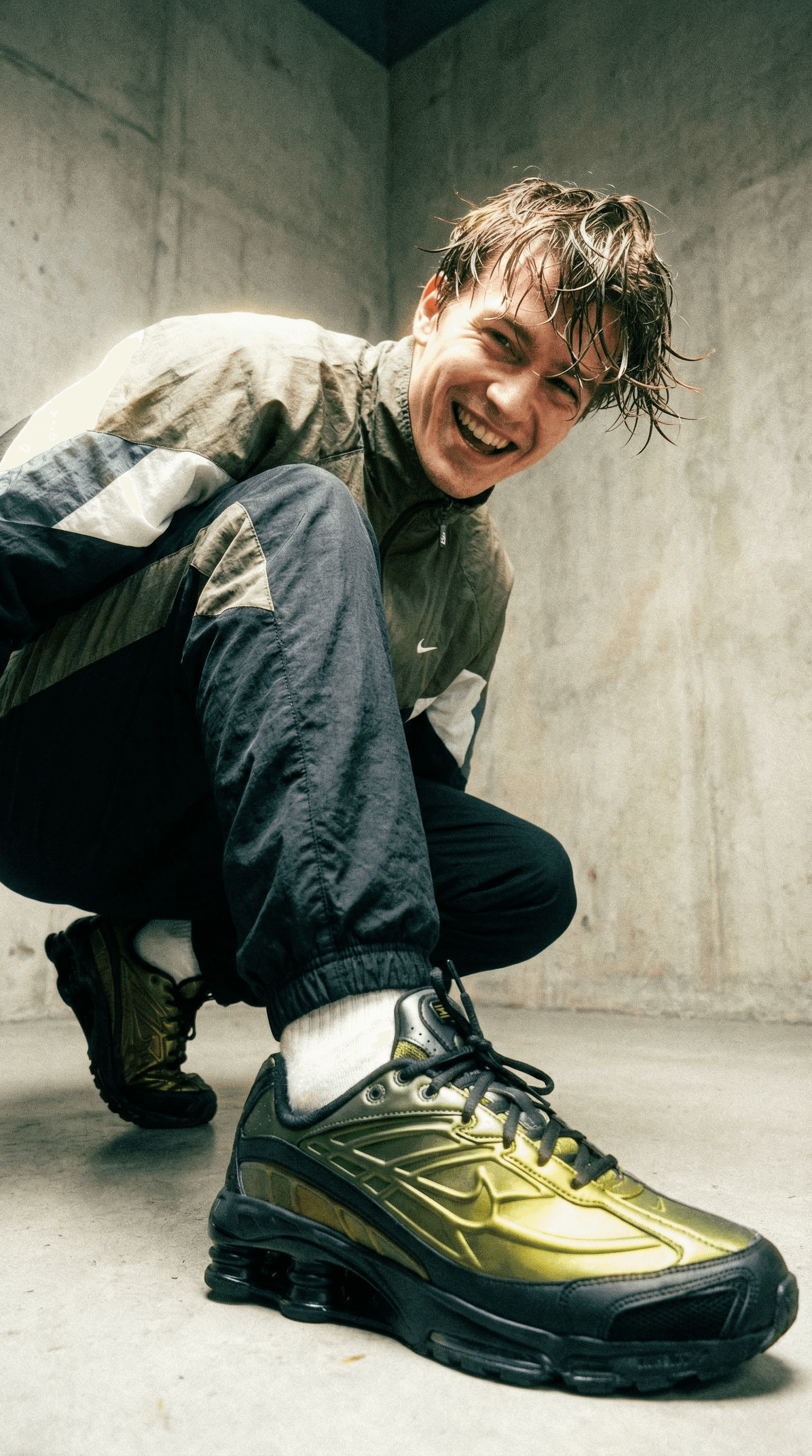 Shox Ride 2 — purchased product, crouching candid shot